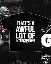 Load image into Gallery viewer, Awful Lot Of Interceptions Tee