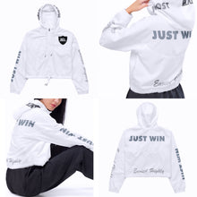 Load image into Gallery viewer, Ladies Most Hated  Cropped Windbreaker(White)