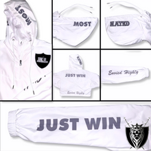 Load image into Gallery viewer, Ladies Most Hated  Cropped Windbreaker(White)